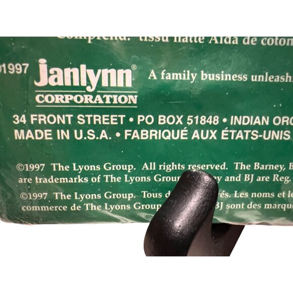 Barney Sleepyville Birth Announcement Counted Cross Stitch Kit 1997 Janlynn NEW - Picture 4 of 6